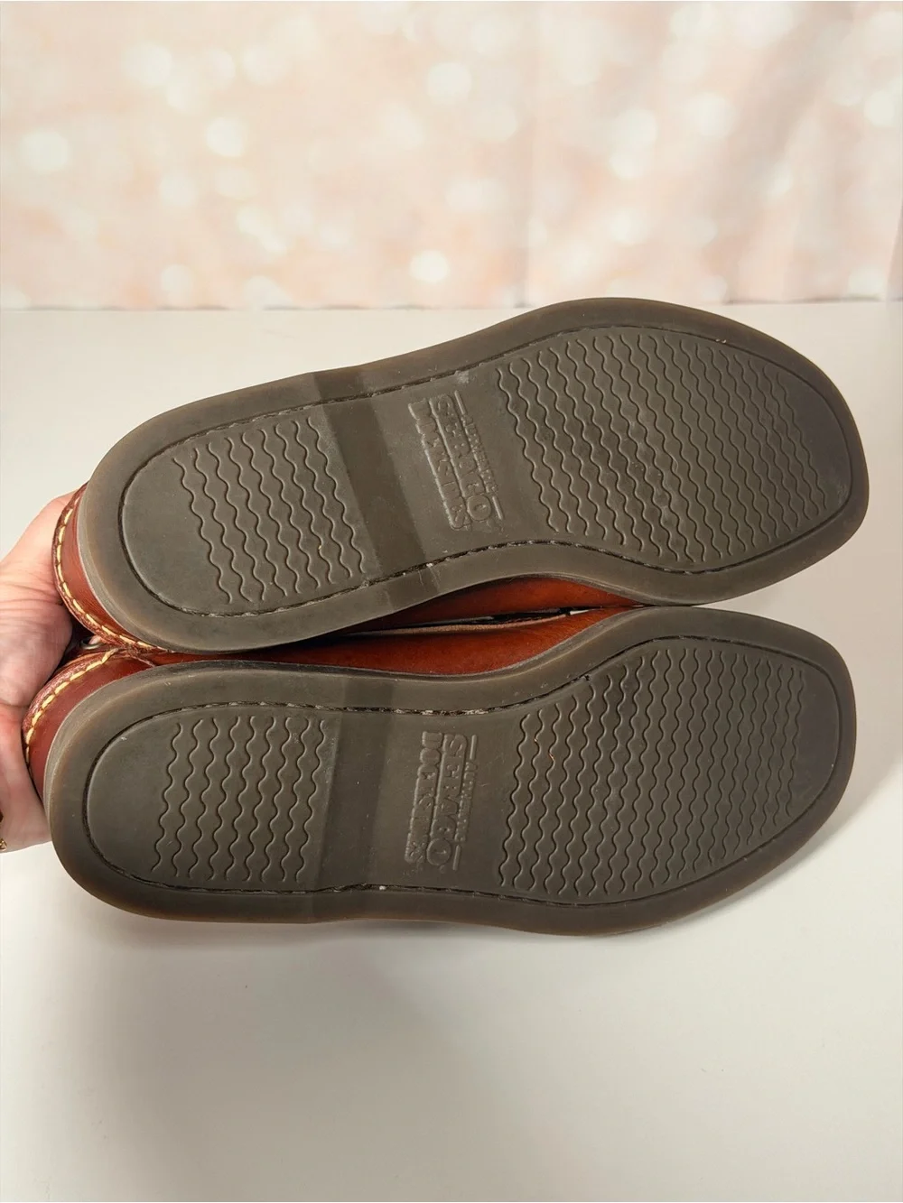SEBAGO DOCKSIDES Leather Sebago Docksides Boat Shoes Men's Size 8.5 Brown